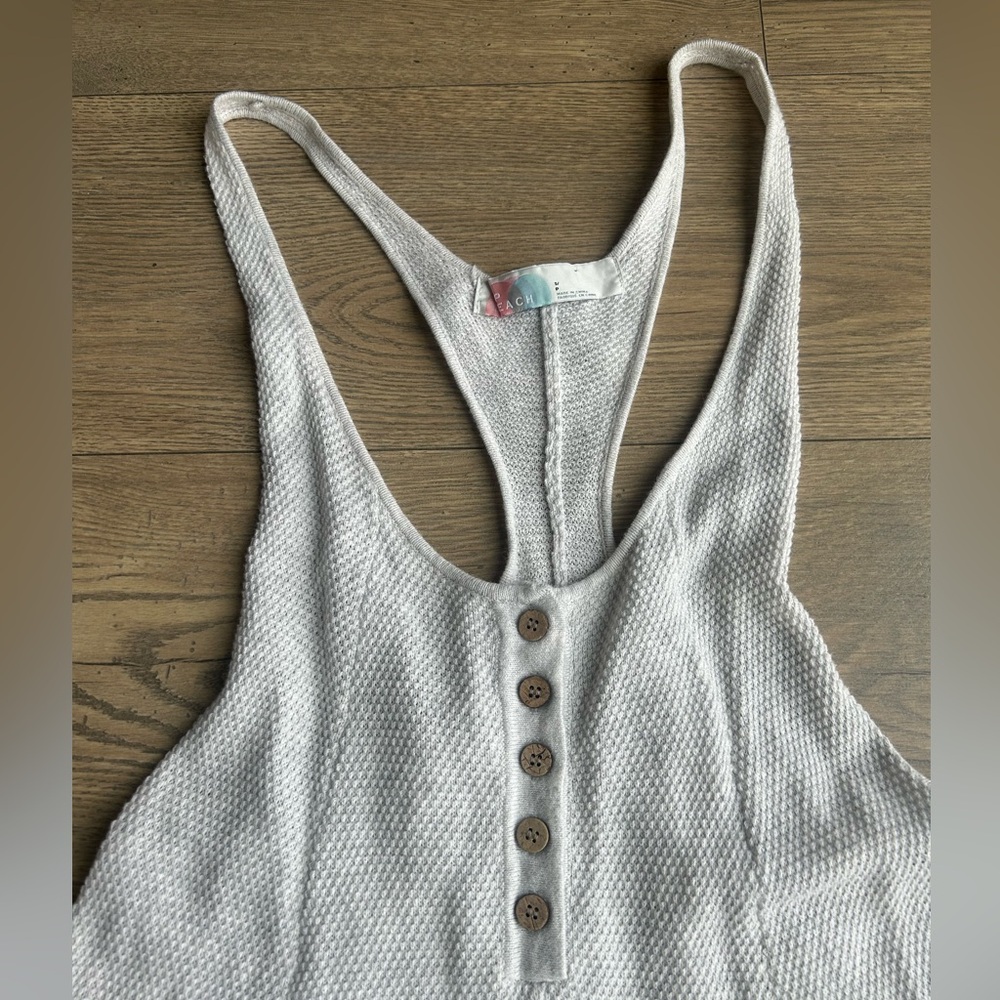 Gray Sleeveless Jumpsuit - Picture 3 of 7